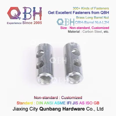 Qbh Customized Metal Iron/Copper/Brass/Carbon Steel/Stainless Steel Yellow Zinc Plating Yzp Construction Lifting Socket Thread Threaded Insert