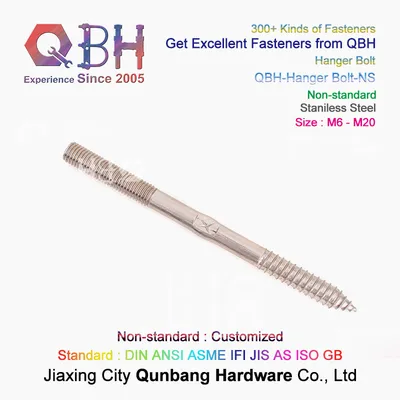 Qbh Customized Non-Standard Torx Pin Driver Carbon Steel / Stainless Steel Cabinet Hanger Bolts