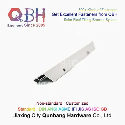 Qbh Customized OEM ODM Industrial Commercial Spare Replace Replacement Solar Energy Power Panel Bracket Aluminium Aluminum Extrusion Profile Parts