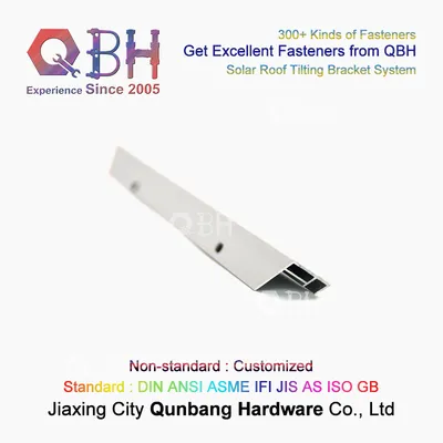 Qbh Customized OEM ODM Industrial Commercial Spare Replace Replacement Solar Energy Power Panel Bracket Angle Aluminium Aluminum Profile