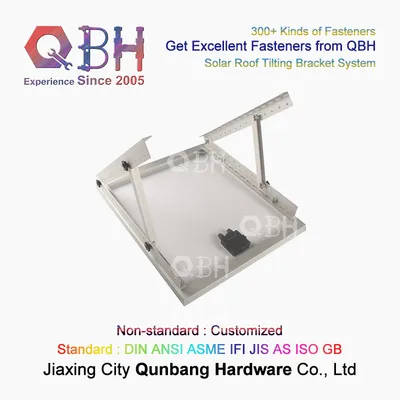 Qbh Customized OEM ODM Solar Power Energy PV Photovoltaic System Panel Module Bracket Rack Aluminum Profile Mount Frame