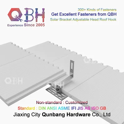 Qbh Customized Photovoltaic Accesories Adjustable Hook Stamping Processing