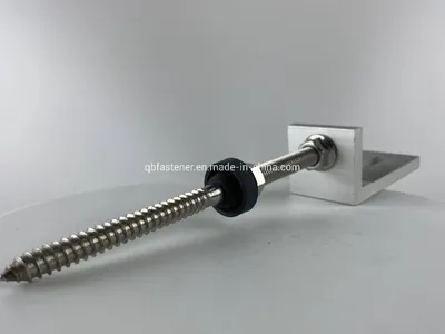Qbh Customized Solar Power Energy System Photovoltaic PV Panel Doubole End Flange Nut Roof Mounting Hanger Screws