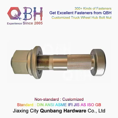 Qbh Customized Special M16 Truck Wheel Hub Bolt and Nut