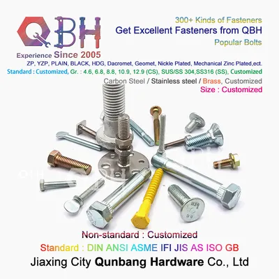 Qbh Customized Stainless Steel S. S. /Ss/SUS 304/316 SS304/SS316 SUS304/SUS316 Highroad Guard Rail Screws