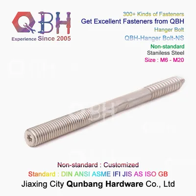 Qbh Customized Stainless Steel SS304 SS316 A2 A4 Washbasin Screw