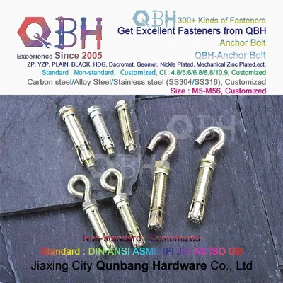 Qbh Customized/Standard/Non-Standard All Kinds of Carbon Steel/Stainless Steel Shield Anchor