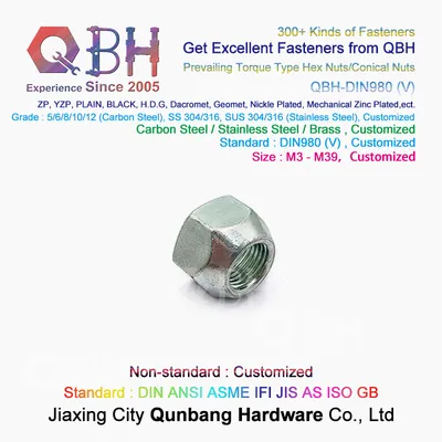Qbh Customized Wzp Bzp Wbzp Bwzp Prevailing Torque Type Distributing Car Wheel Conical Nut