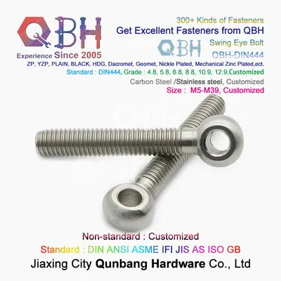 Qbh DIN 444 Ss / SUS 304 316 SS304 SS316 SUS304 SUS316 Stainless Steel Fisheye Fish Eye Bolt