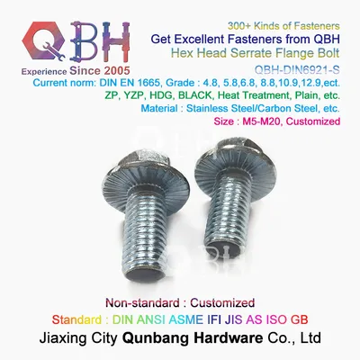 Qbh DIN 69212 Hex Serrated Flange Head Lock Bolt Lockbolts