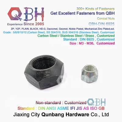 Qbh DIN 6925 M6-M36 Prevailing Torque Type DIN6925 Wheel Hub Nut Auto Spare Part