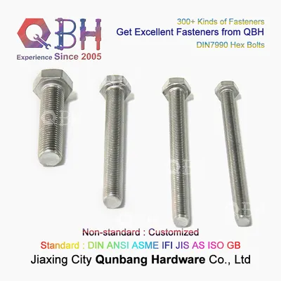 Qbh DIN 7990 SS304/SS316/SUS304/SUS316 Steel Structure DIN7990 Stainless Steel Hex Bolt Construction Building Fasteners