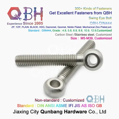 Qbh DIN444 Ss / SUS 304 316 SS304 SS316 SUS304 SUS316 Stainless Steel Fisheye Fish Eye Screws