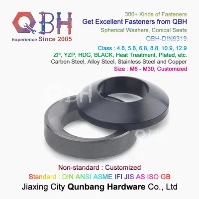 Qbh DIN6319 Standard Customized Conical Spherically Faced Closure Washer