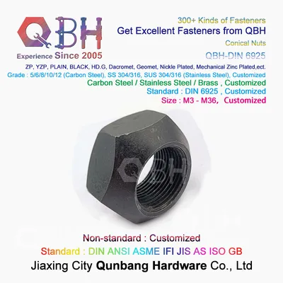 Qbh DIN6925 M6-M36 Prevailing Torque Type Wheel Hub Nut Auto Fasteners