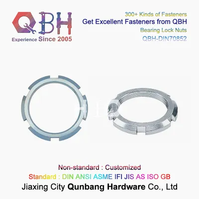 Qbh DIN70852 Round Slotted Bearing Locknut