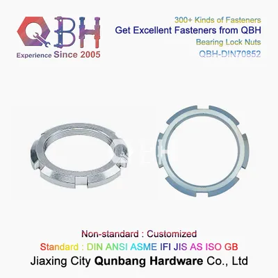 Qbh DIN70852 Slotted Circular Nut with Lock Channel Groove