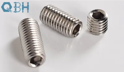 Qbh DIN913/ISO4026/Uni5923 Stainless Steel Hexagon Socket Set Screws with Flat Point