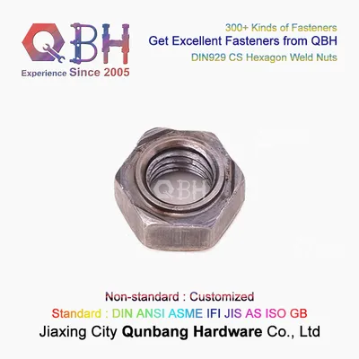 Qbh DIN929 Csn 21455 Pn 82169 M3 to M16 Hexagon Weld Nuts