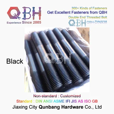 Qbh DIN938 Stainless Steel S. S. /Ss/SUS 304/316 SS304/SS316 SUS304/SUS316 Thread Threaded Bolt Double End Stud DIN 938 Stretching Adjusting Screw