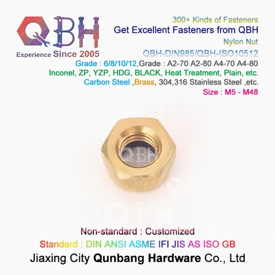 Qbh DIN985 Prevailing Torque Lock Nuts