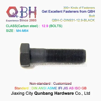 Qbh Fastener Hardware Wholesale Supply Supplier Supply DIN933 DIN931 Fastening Bolt