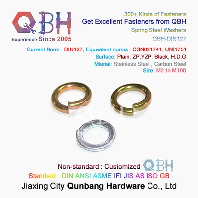 Qbh Fastener Supply ASME B18.21.1 Spring Washer 1/4