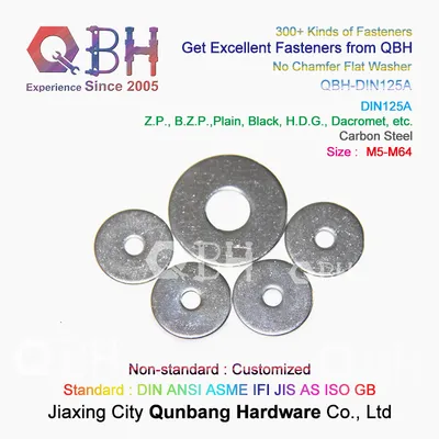 Qbh Flat Washer DIN125A with No Chamfer