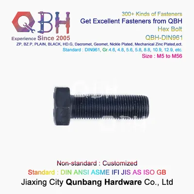 Qbh Hex Bolts (DIN961 M5-M56 Full Thread, Unf)
