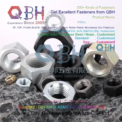 Qbh High Quality DIN934 Hex Nuts Cl. 6/8/10