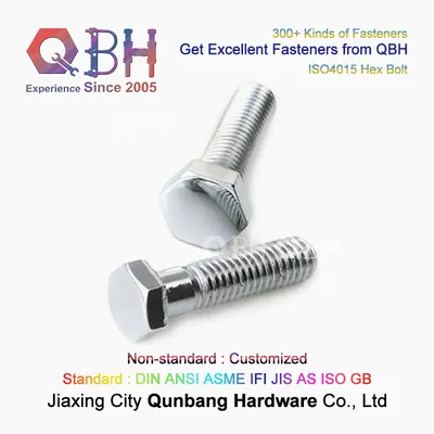 Qbh ISO4015 Fastener Shipping Petrochemical Auto Parts Reduced Shank Hex Bolt