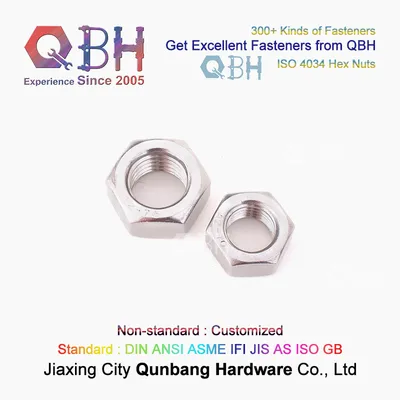 Qbh ISO4034 Stainless Steel S. S/Ss/SUS 304/316 SS304/SS316 SUS304/SUS316 ISO 4034 Hex Nut Motorcycle Fasteners