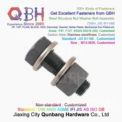 Qbh JIS B1186 M12-M30 Steel Structural F8t F10t JIS B 1186 Hex Heavy Hexagon Head Bolt