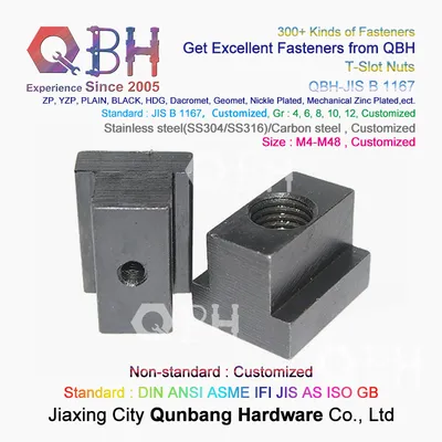 Qbh M4-M48 Stainless Steel T Slotting Slot Slotted Nut