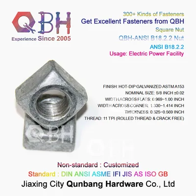 Qbh OEM ODM Customized DIN ANSI ASME Ifi JIS as ISO GB GOST BS Standard Carbon Steel Stainless Steel Bolt Screw Nut Washer Anchor Rivet Spare Parts