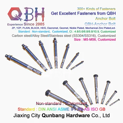 Qbh OEM ODM Customized/Standard/Non-Standard All Kinds of Carbon Steel/Stainless Steel Sleeve Anchor