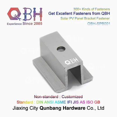 Qbh Solar Mounting Structures Profile Frame PV Photovoltaic Aluminum Alloy Bracket Assemble Accessories with Stainless Steel Bolts Nuts Washer