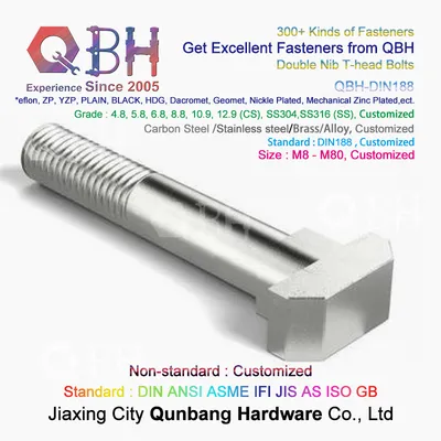 Qbh Solar Panel Bracket Rack T-Slot Hammer Head Tee Sliding Lock Bolt