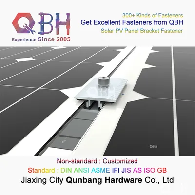 Qbh Standard & Customized Unit Solar Mounting Structures Profile Solar Frame PV Photovoltaic Aluminum Alloy Bolts Nuts Washers Hardware Fixture Fastener