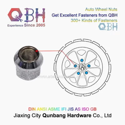 Qbh Standard & Non-Standard Carbon Stainless Steel Metal Machining Machinery Automotive Automobile Auto Car Motor Wheel Bicycle Nuts Spare Parts