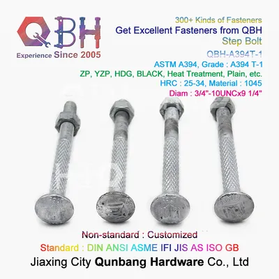 Qbh Steel Structure Electric Transmission Pole Tower/Power Transmission Tower/Signal Tower/Communication Tower/Electricity Pylon Step Bolt Nut Accessories
