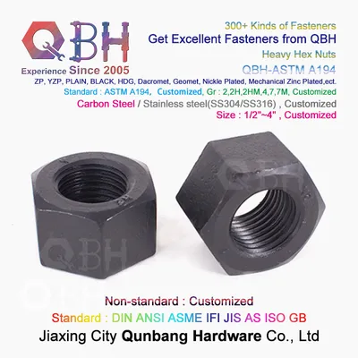 Qbh Steel Structure Fabricated House Workshop Platform Heavy Structural Roofing Frame Part Walkway & Floor Bridge Hexagon Hexagonal Hex Nut Building Materials