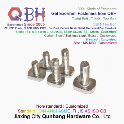 Qbh T-Slot Tee Bolt Solar Panel Bracket Fastener Fittings