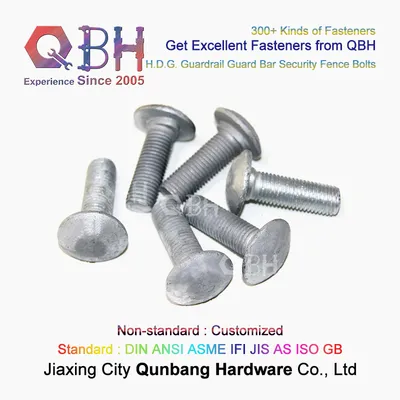 Qbh Zp/Yzp/Bzp/Wzp/Bwzp/Wbzp/Plain/Black/HDG/PTFE/Nickle Plated Express Way Guard Rail Bolts