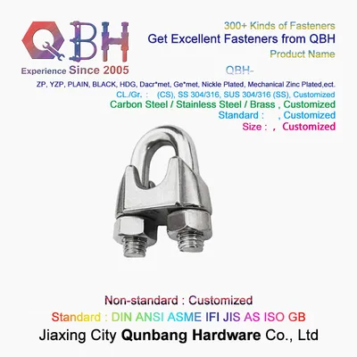 Rigging Hardware DIN741 Wire Rope Clip for Cable Usage