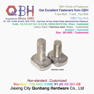 Solar Panel Bracket Rack Stand Supports Steel Structure T-Slot Tee Bolt Fasteners