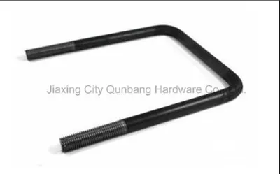 Square U-Blots (M6-M36 Cl. 4.8 (Full-Sized) Black)