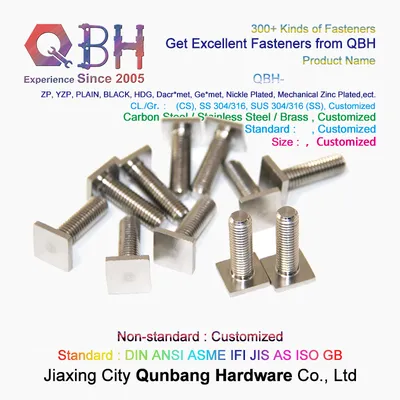 Stainless Steel Square Thin Head Bolt