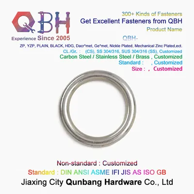 Stainless Steel Wire Eye Strap/Triangle Ring for Riggings/D Link Round Ring/Round Handrail Boat Handle for Boats