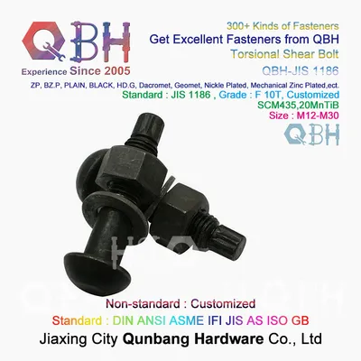 Tc-Bolt Carbon Steel Cold Hot Forging High Strength Steel Structure Customized Railway Torsional Shear Tension Control Tc Bolt Spare Replacement Component